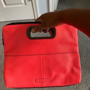 BCBG Leather Trendy Top handle clutch